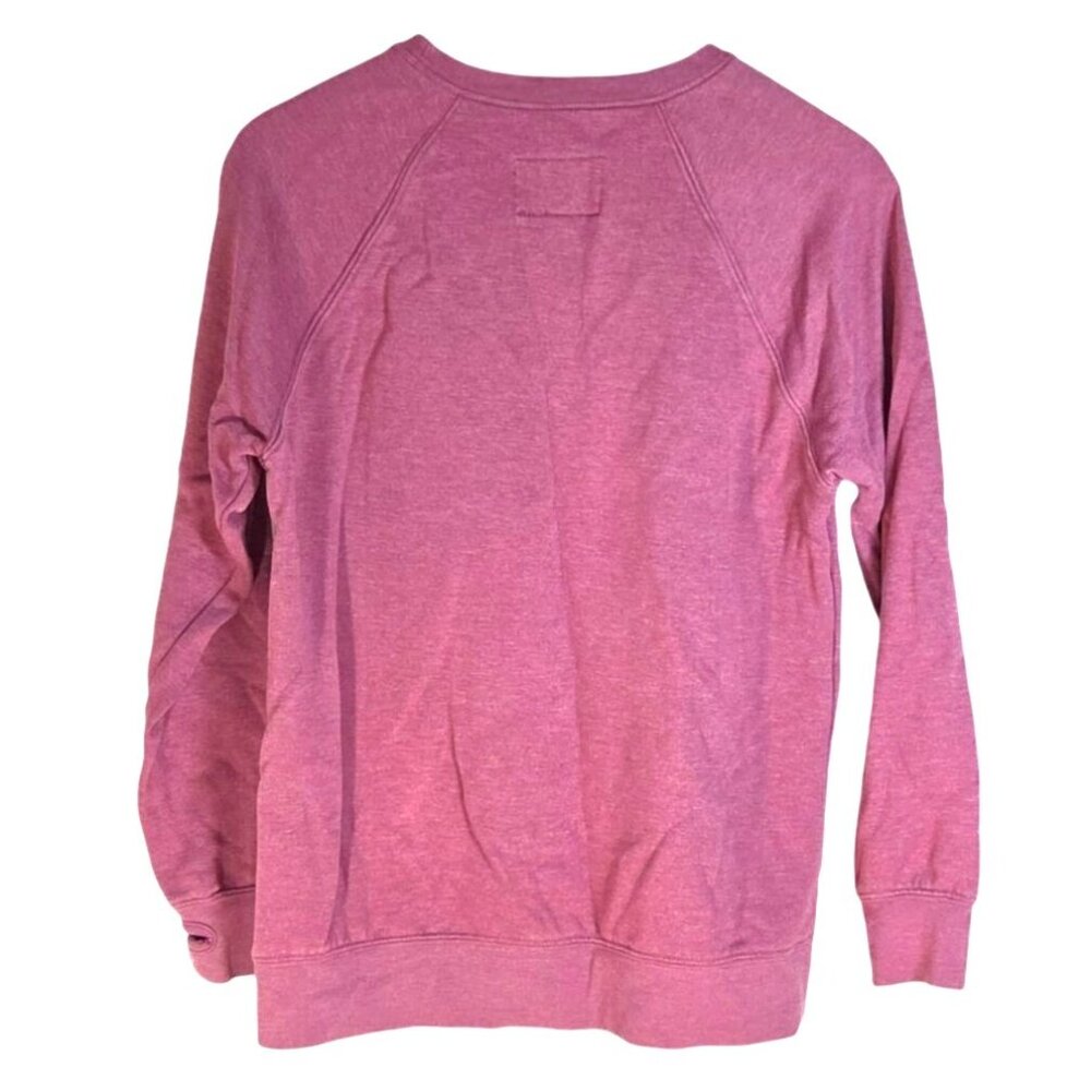 State of Mine Colorado Pink Heart Raglan Long Sleeve Crewneck Sweatshirt Medium - Picture 3 of 7